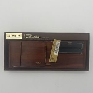 AMITY Leather Identifier Billfold ~ Brown